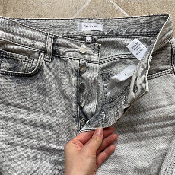 Anine Bing Jeans, size 26, washed grey, good condition‼️firm price‼️ - Picture 3 of 6